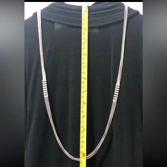 NWT Fashion Silver/Crystal Necklace - Picture 5 of 8